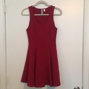 🚫SOLD Red Quilted Francesca’s Dress Size S